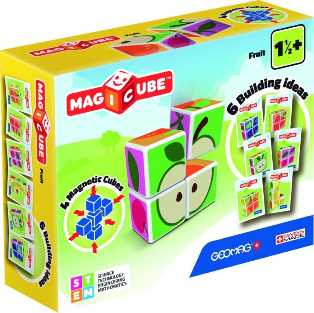 Κύβακια Geomag MAGICUBE - Συναρμολόγησε τα Φρούτα