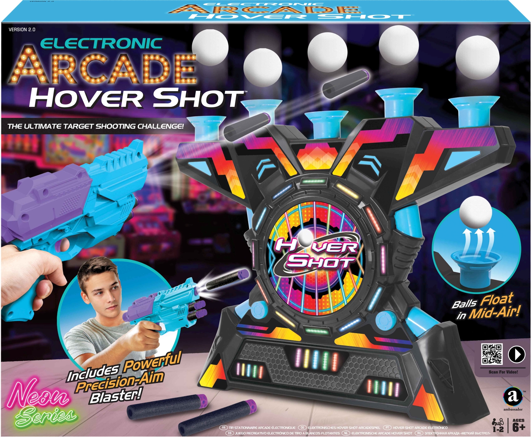 Στόχος Hover Shot Electronic Arcade Neon Series