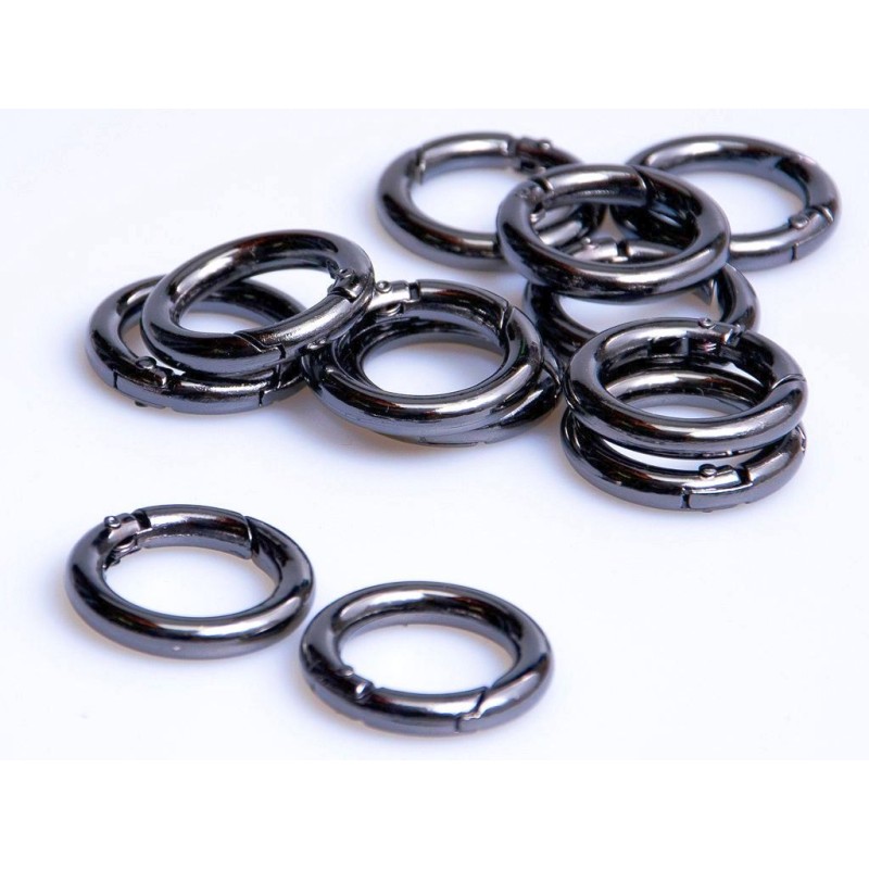 Κρίκος Με Μηχανισμό 20mm small Μάυρο Νίκελ