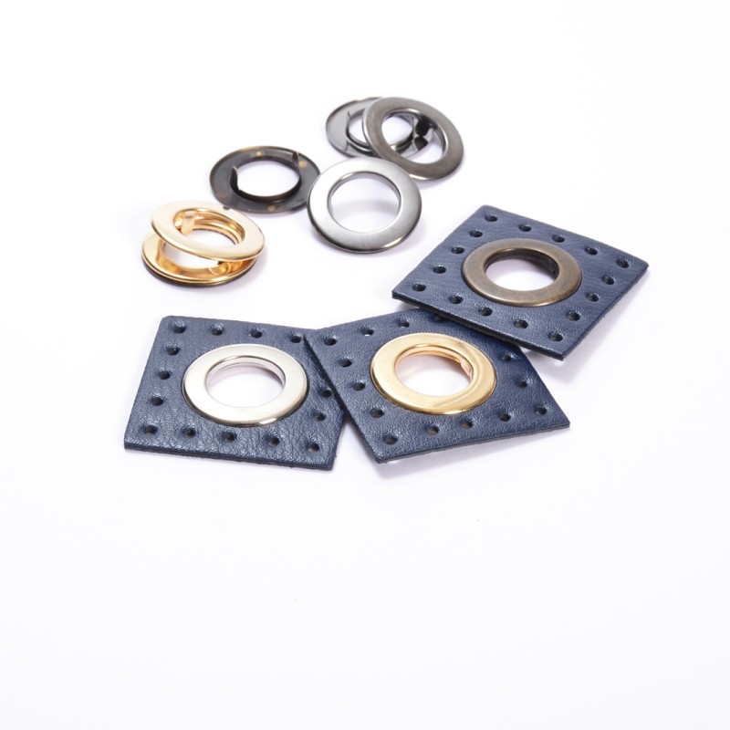 Μπουντούζι 20mm με Δερματάκι Ραφτό Μπλε