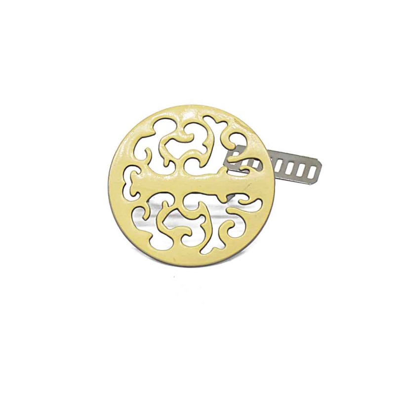 Ταμπέλα Μεταλλική , Στρογγυλή Ανάγλυφη, Φ5,5εκ, Μπρονζέ