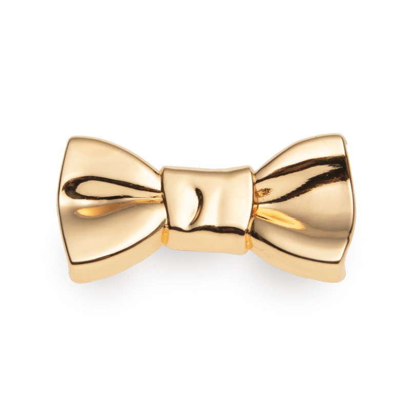 Ταμπελάκι Μεταλλικό  Φιόγκος  4cm Χρυσό