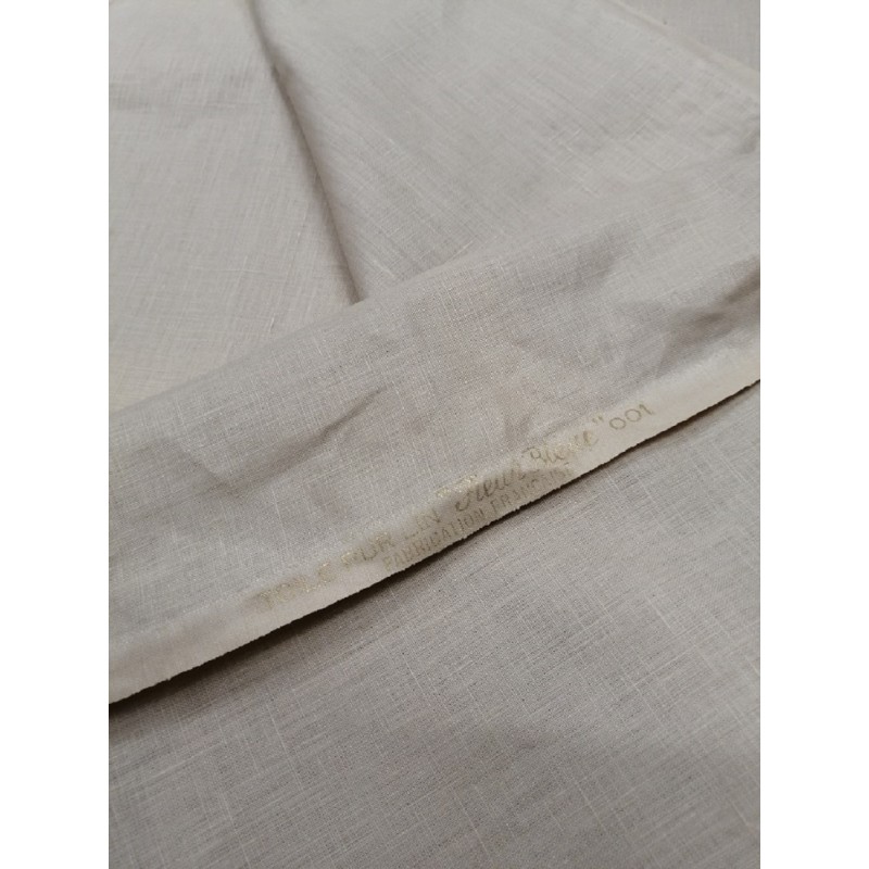 Λινό Ύφασμα  Γαλλίας Μπεζ