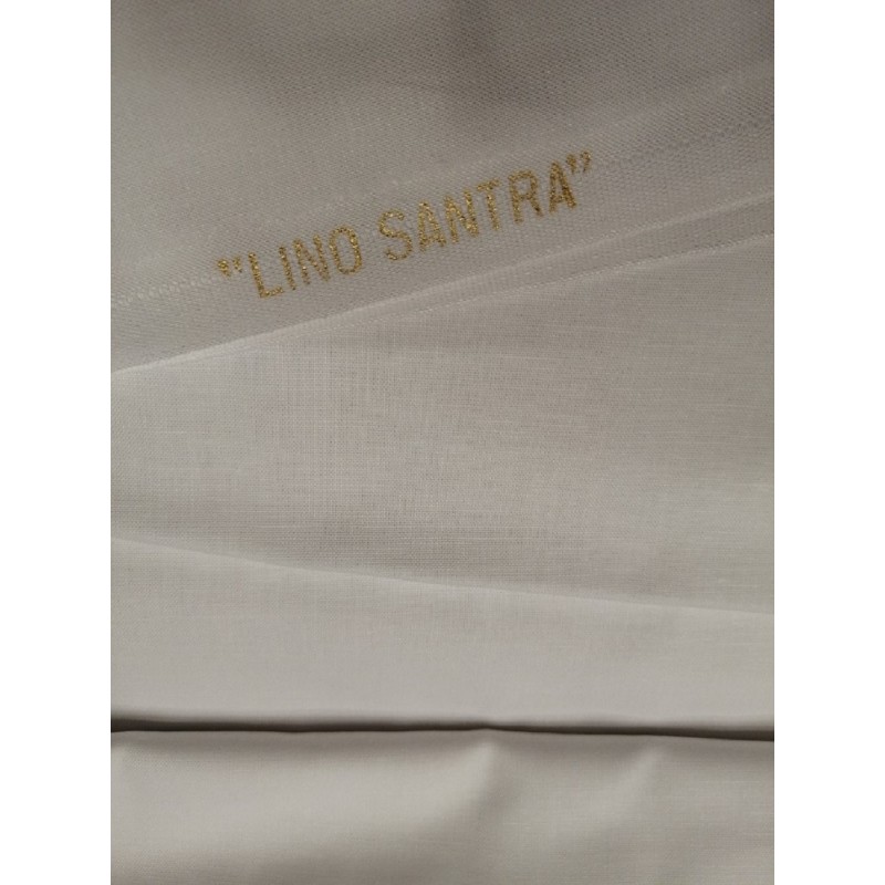 Λινό Ύφασμα   Sandra Λευκό