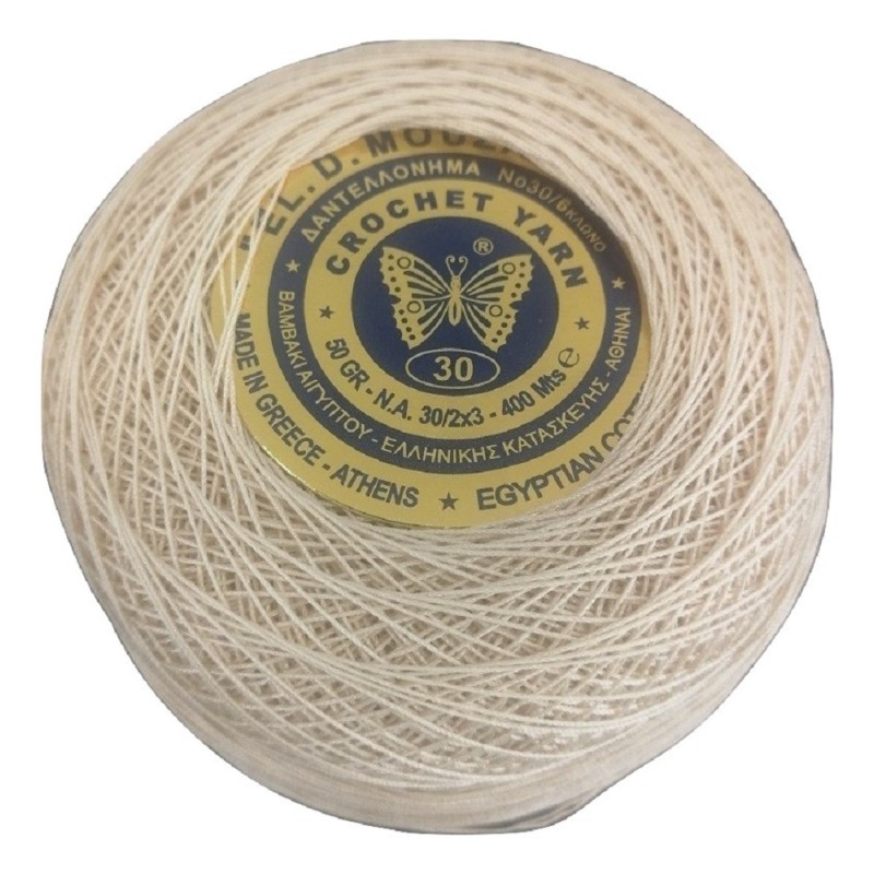 Δαντελόνημα Πεταλούδας Εκρού  Νο 30