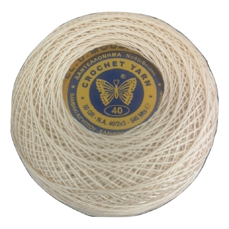 Δαντελόνημα Πεταλούδας Εκρού  Νο 40