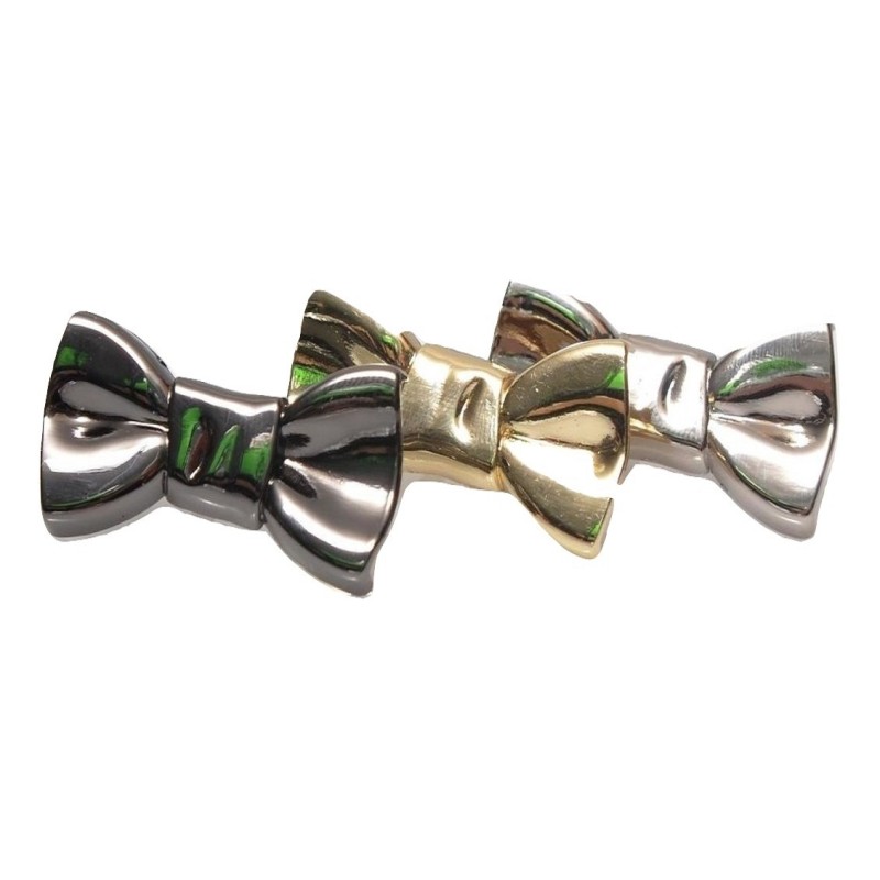 Ταμπελάκι Μεταλλικό  Φιόγκος  4cm Νίκελ