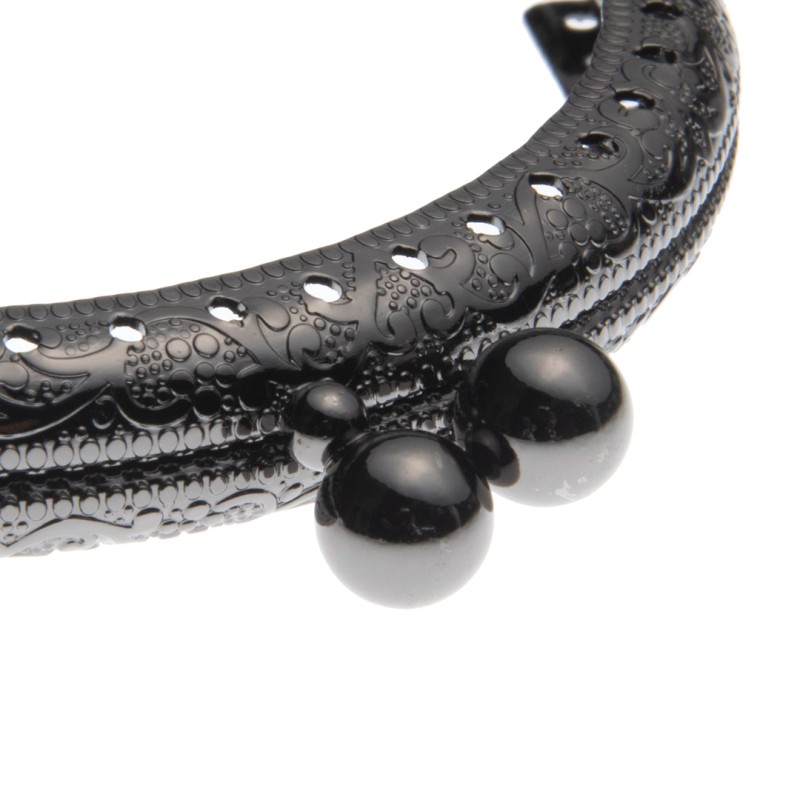 Frame Oval 8,5εκ, Μαύρο Νίκελ