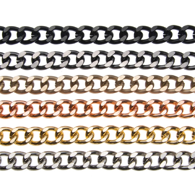 Αλυσίδα Μεταλλική Large 15mm, Μαύρο Νίκελ.