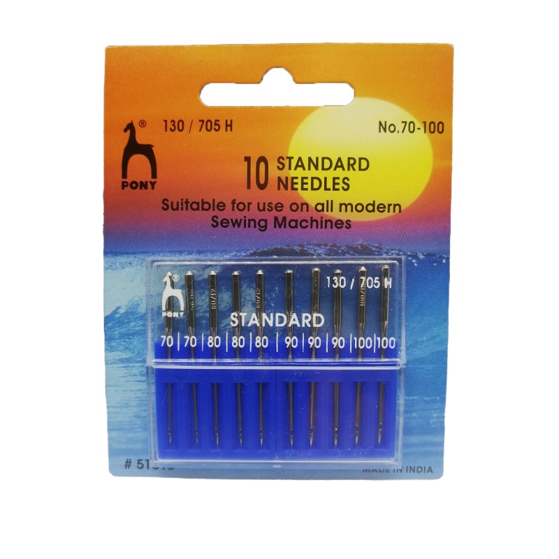 Βελόνες Μηχανής Pony  No 70 - 100  10 τεμάχια