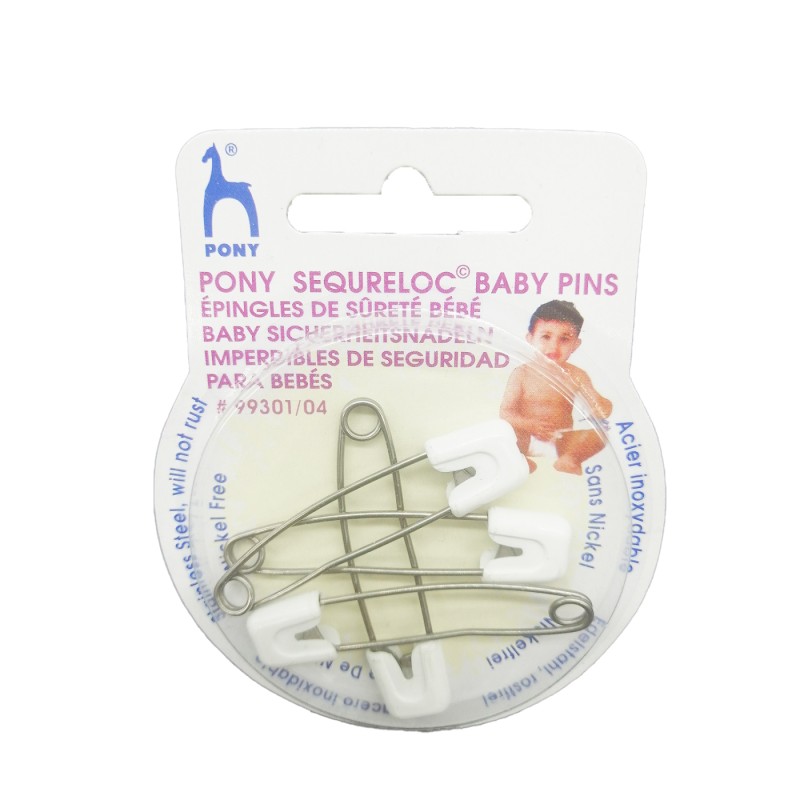 Παραμάνες Ασφαλείας Υποαλλεργικές 4 τεμάχια   Λευκό