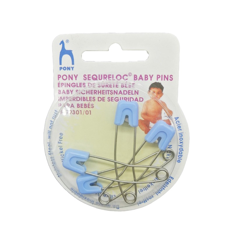 Παραμάνες Ασφαλείας Υποαλλεργικές 4 τεμάχια   Σιέλ