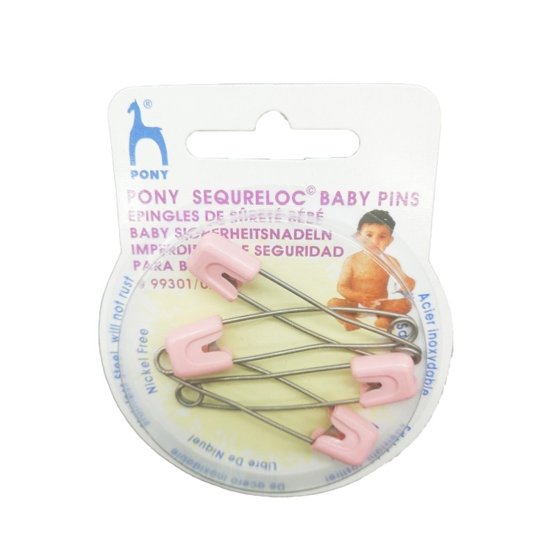 Παραμάνες Ασφαλείας Υποαλλεργικές 4 τεμάχια   Ροζ