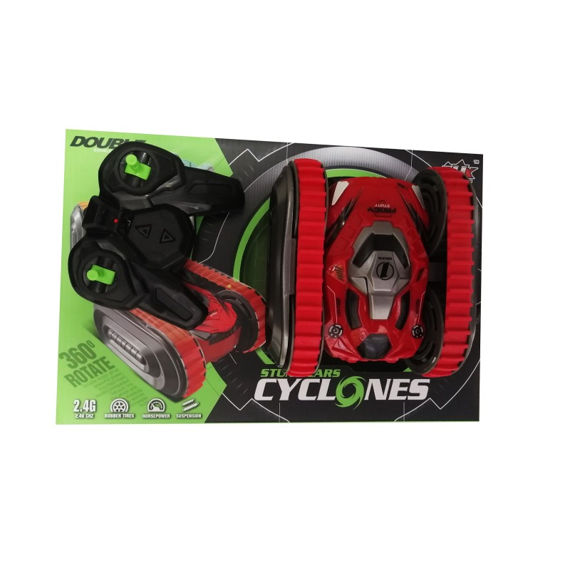 Τηλεκατευθυνόμενο Ερπυστριοφόρο  360ᵒ  Κόκκινο 33x22x8cm