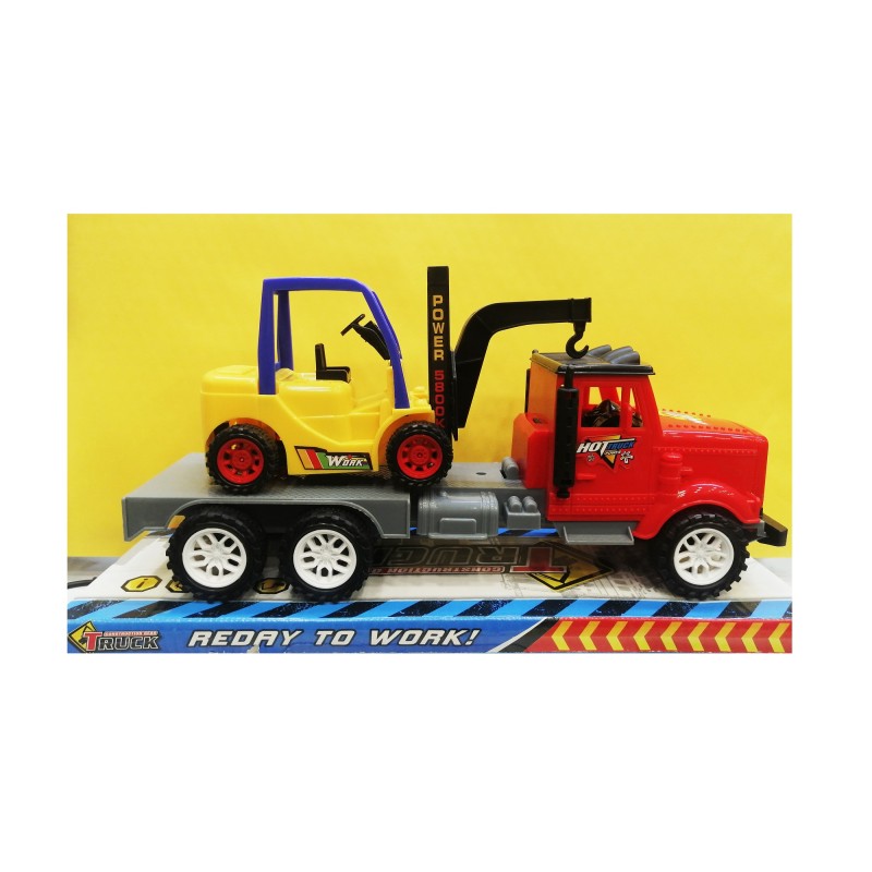 Νταλίκα Friction Με Κλαρκ - Γερανό   33x17x11cm