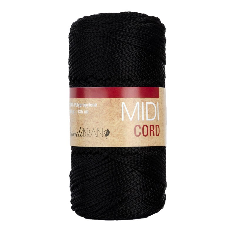 Νήμα Για Τσάντα Κορδόνι  Midi  Cord   Μαύρο