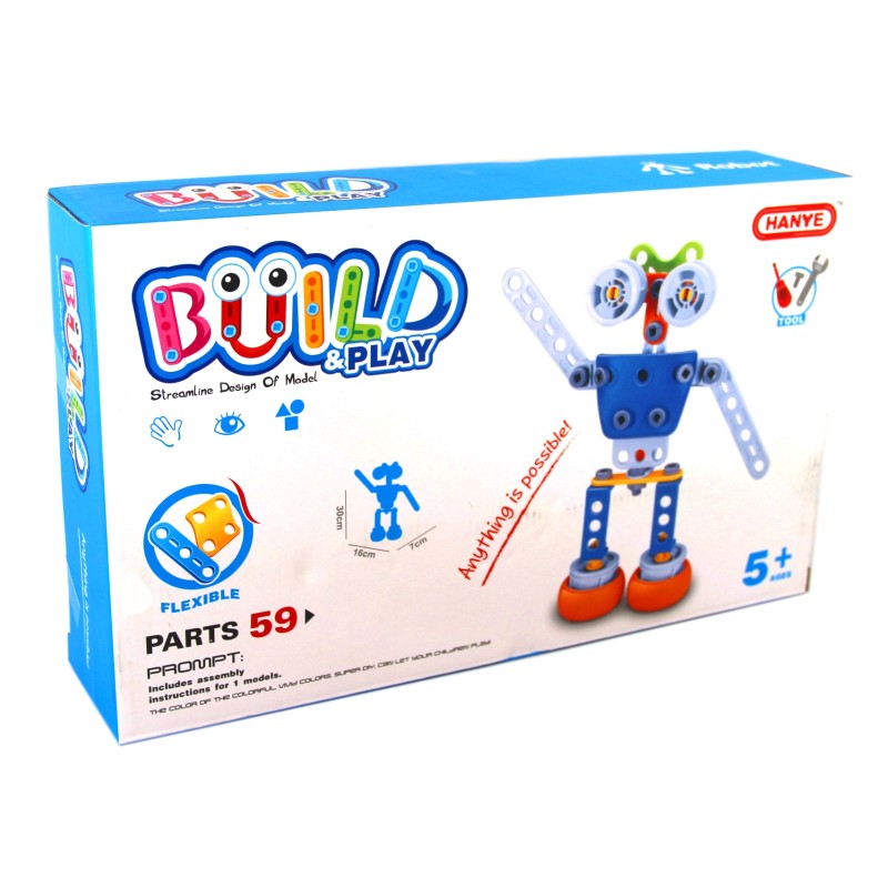 Συναρμολογούμενο Ρομπότ  59 Τεμαχίων 30x18x6cm