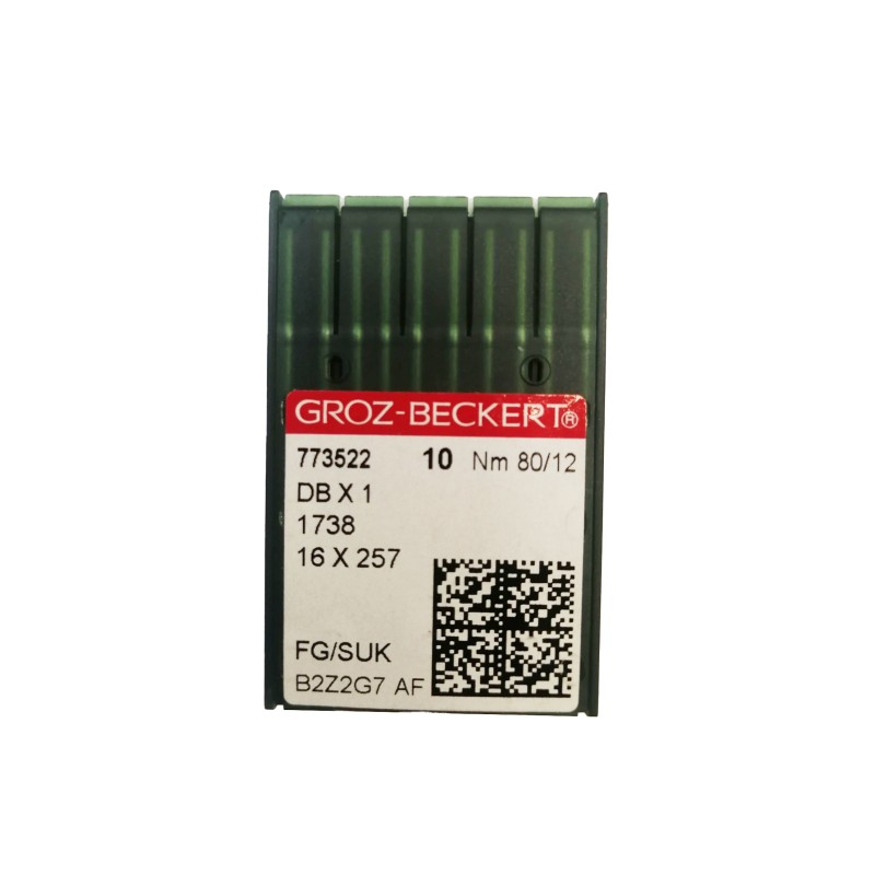 Βελόνες Groz-Beckert  Για Επαγγελματική Ραπτομηχανή  1738  (10 Τεμάχια)  No  80/12