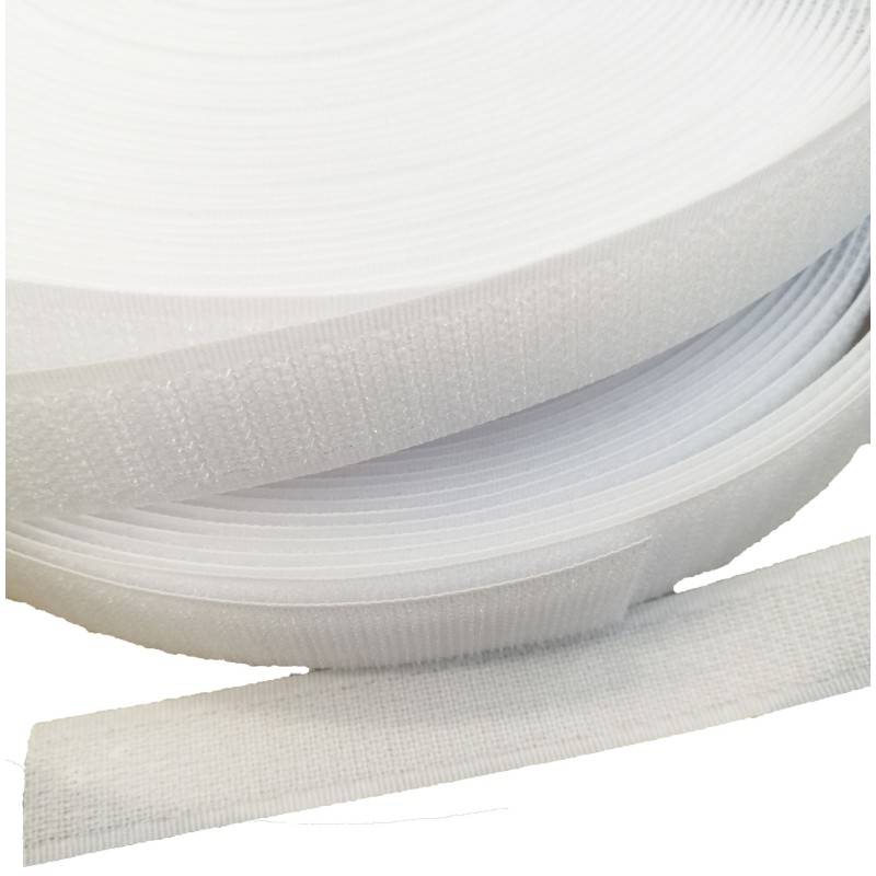 Velcro Ταινία - (Χριτς Χρατς) Λευκό Σκληρό 2,5 cm Ραφτό