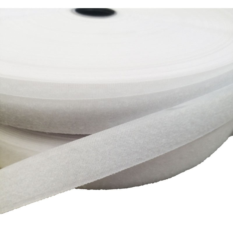  Velcro Ταινία - (Χριτς Χρατς)Λευκό  Μαλακό 2,5 cm Ραφτό