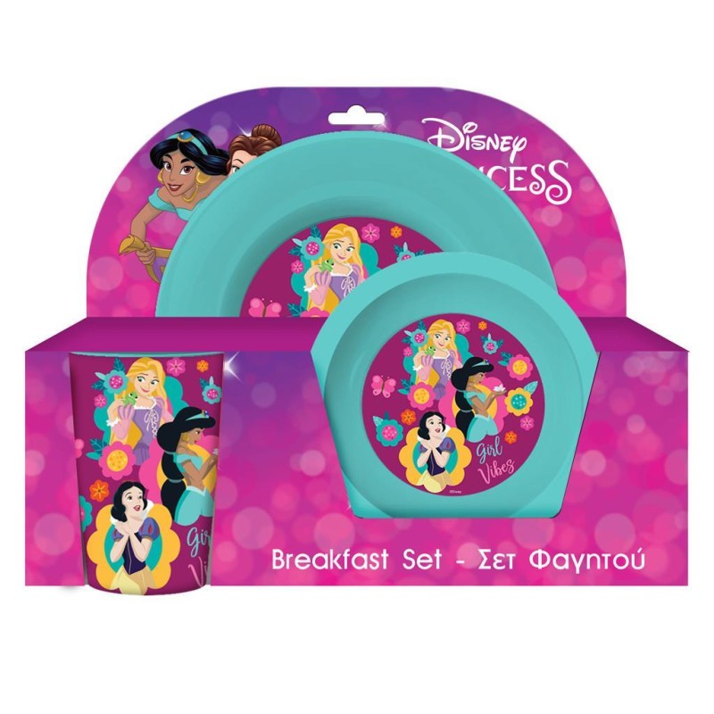 Σετ Φαγητού 3 Τεμαχίων Disney Princess 